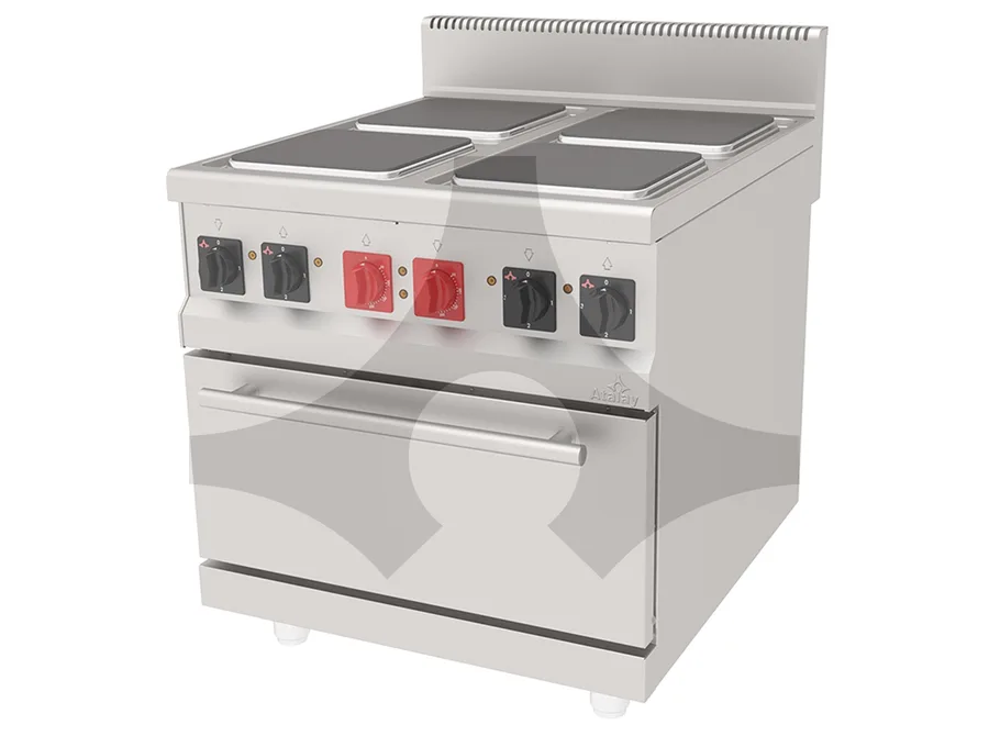 Atalay AEK-890 Elektrikli 4 Gözlü Kuzine, 900 Seri