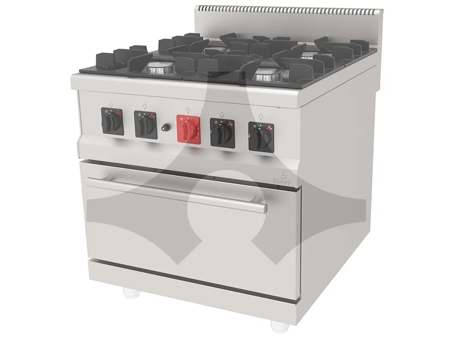 Atalay AGK-890 900 Seri 4 Gözlü Kuzine, Doğalgazlı