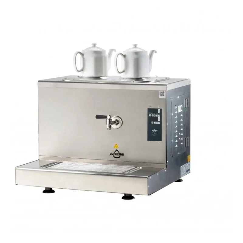 Ateşe Cappadocia Smart Plus 2 Demlikli Çay Kazanı, 30 L, Elektrikli, Inox