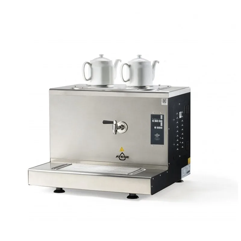 Ateşe Cappadocia Smart Plus 2 Demlikli Çay Kazanı, 30 L, Gaz+Elektrikli, Statik Boyalı
