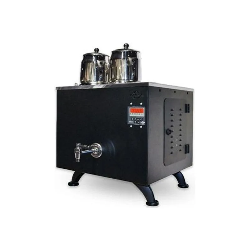 Ateşe Titanium Keyfchi Akıllı Dijital Elektrikli Statik 2 Demlikli Çay Kazanı, 30 Litre