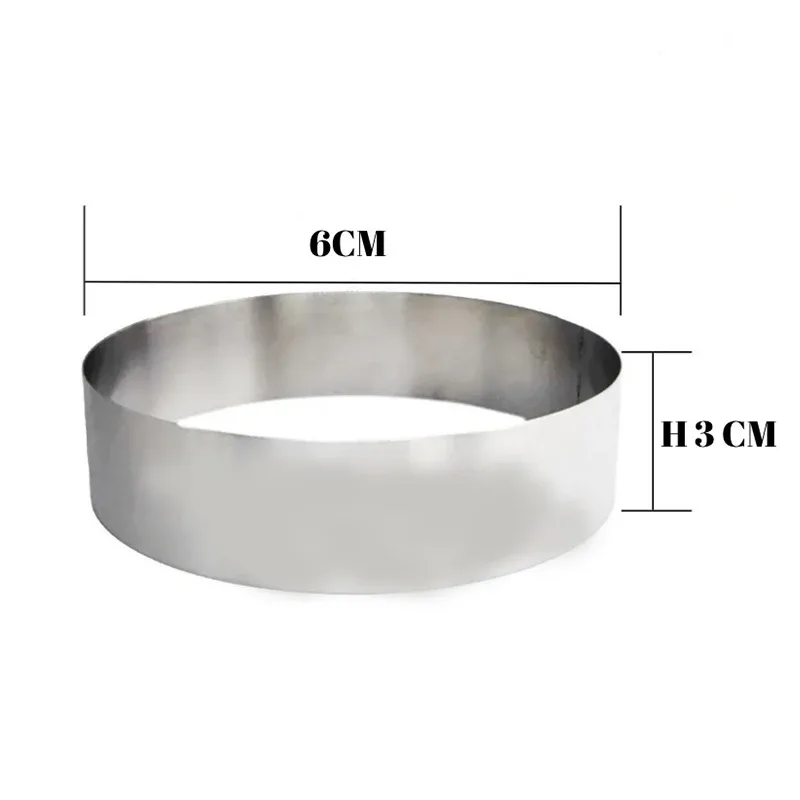 Beysa Pasta Çemberi Pandispanya Inox 6 Cm H3