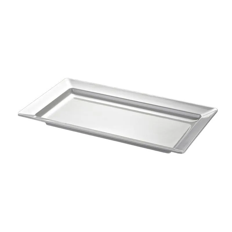 Biradlı BRD-100118 Dikdörtgen Melamin Sunum Tepsisi, 45x22x5 cm