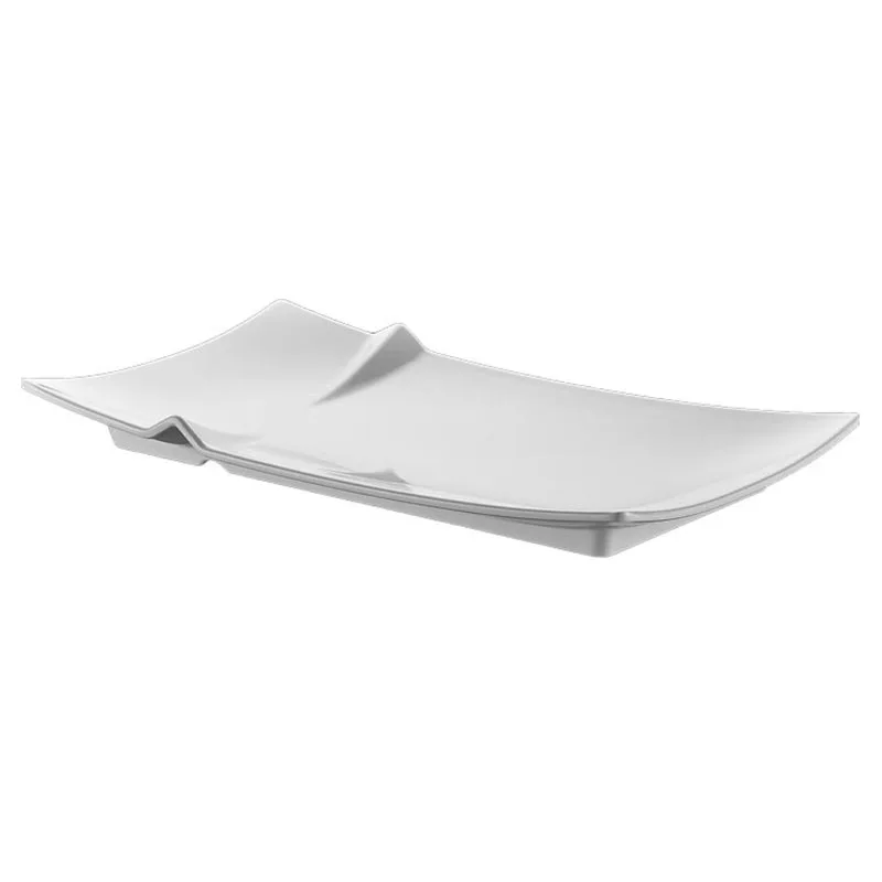 Biradlı BRD-449990 Melamin Kayık Soğuk Sunum Tabağı, 50x21x8.5 cm