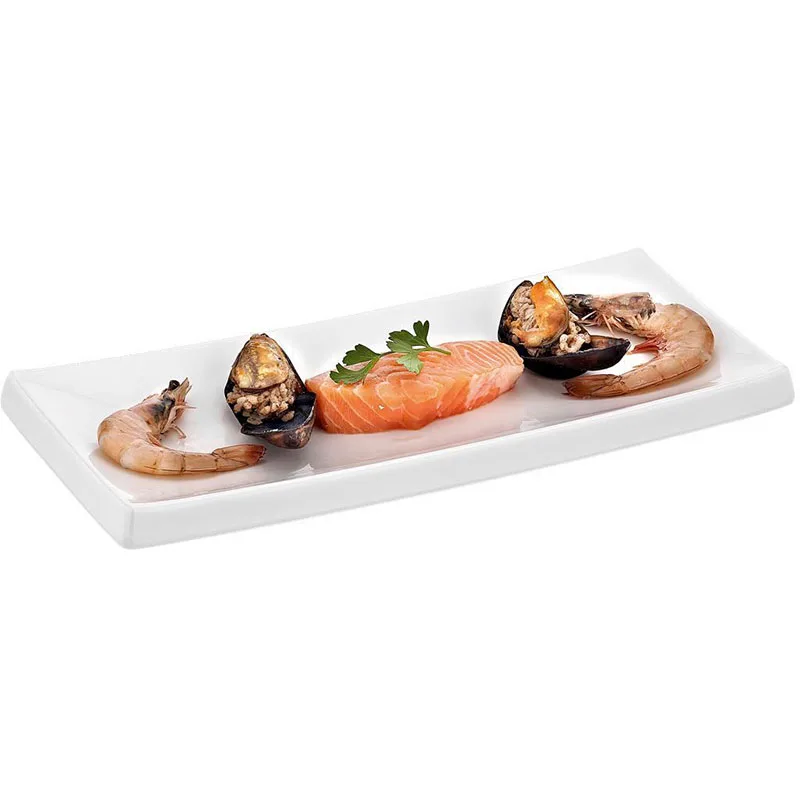 Biradlı BRD-411330 Melamin Sushi Sunum Tepsisi, 34x15x2 cm