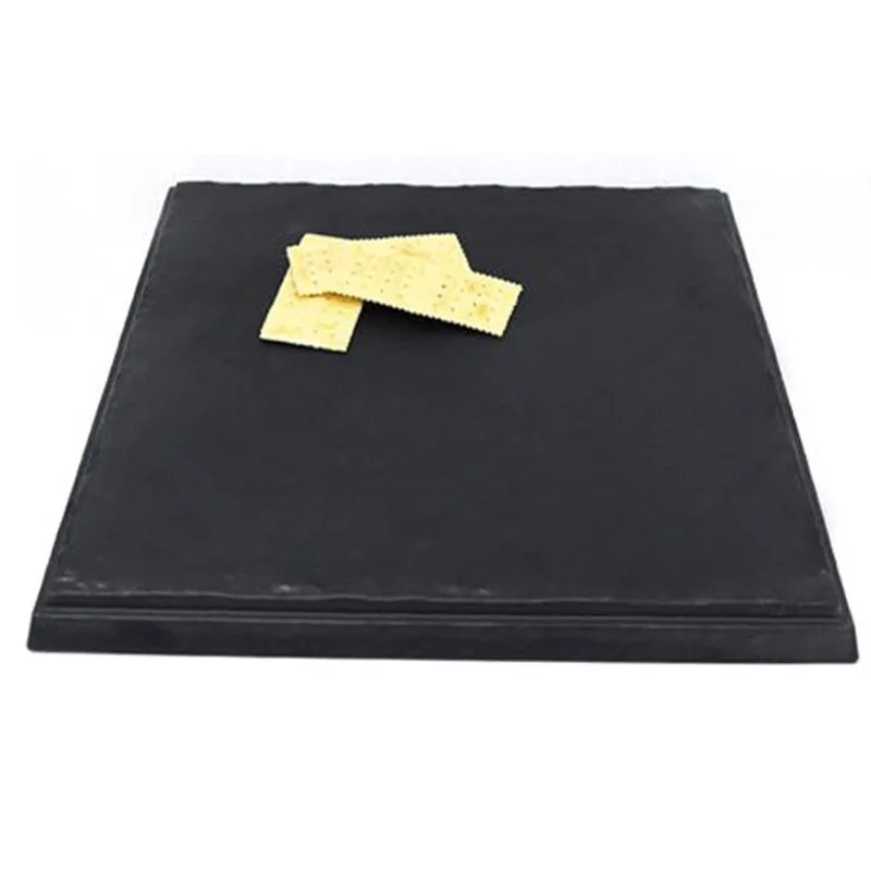 Biradlı BRD-16927 Tarako Kare Sunum Tepsisi, 41.5x41.5x3 cm, Siyah