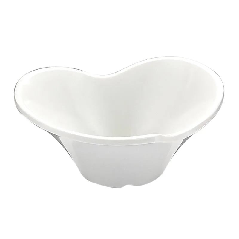 Biradlı BRD-517803 Çiçek Melamin Sunum Tabağı, 8x7x3 cm, Beyaz