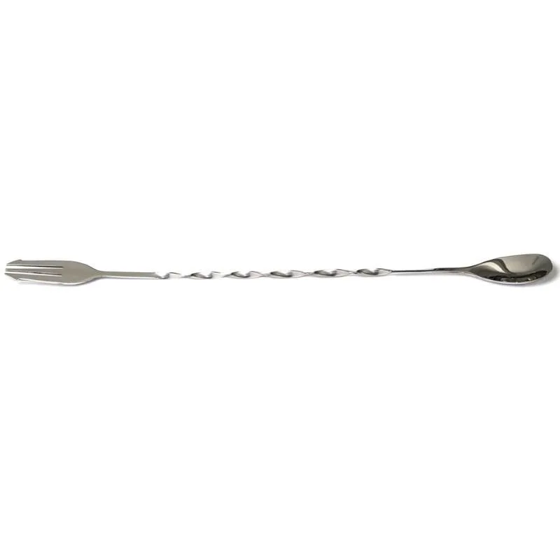 Biradlı BRD-682 Burgulu Çatallı Bar Kaşığı, 33 cm