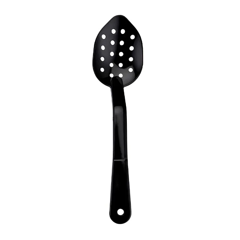 Biradlı BRD-PSS-13D Delikli Polikarbon Servis Kaşığı, 34 cm, Siyah