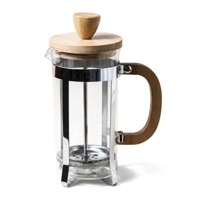 Biradlı Groovy GRV-D4 Bambu French Press, 350 ml