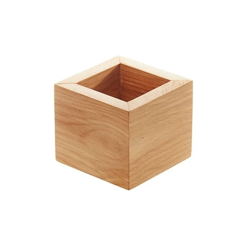 Biradlı Groovy GRV-1868 Ahşap Kare Yükseltici, 15x10 cm