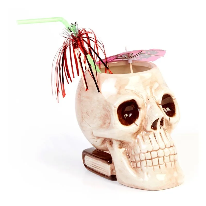 Biradlı GRV-20202 Seramik Tiki Mug, 550 cc, Beyaz