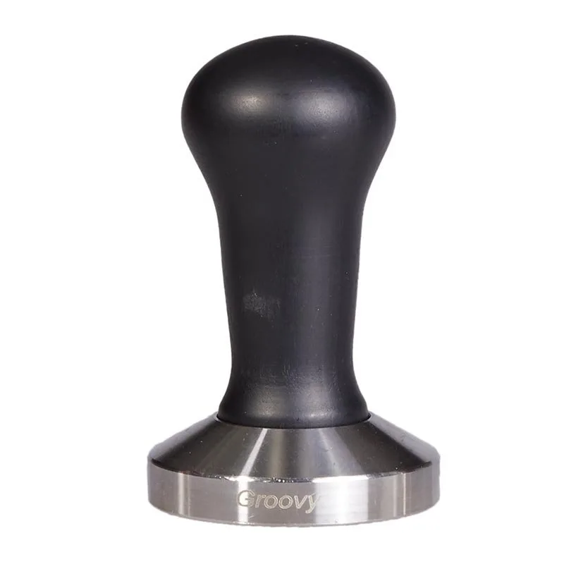 Biradlı GRV-316 Plastik Saplı Çelik Tamper, 58 mm, Siyah