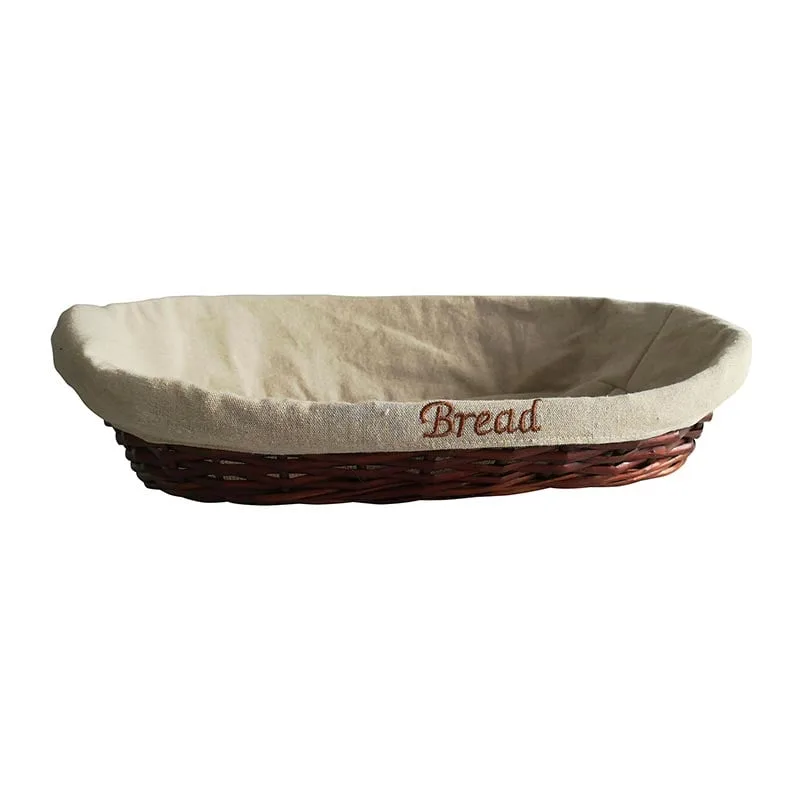 Biradlı GRV-901-L Oval Konik Ekmek Sepeti, 55x40x7/17 cm