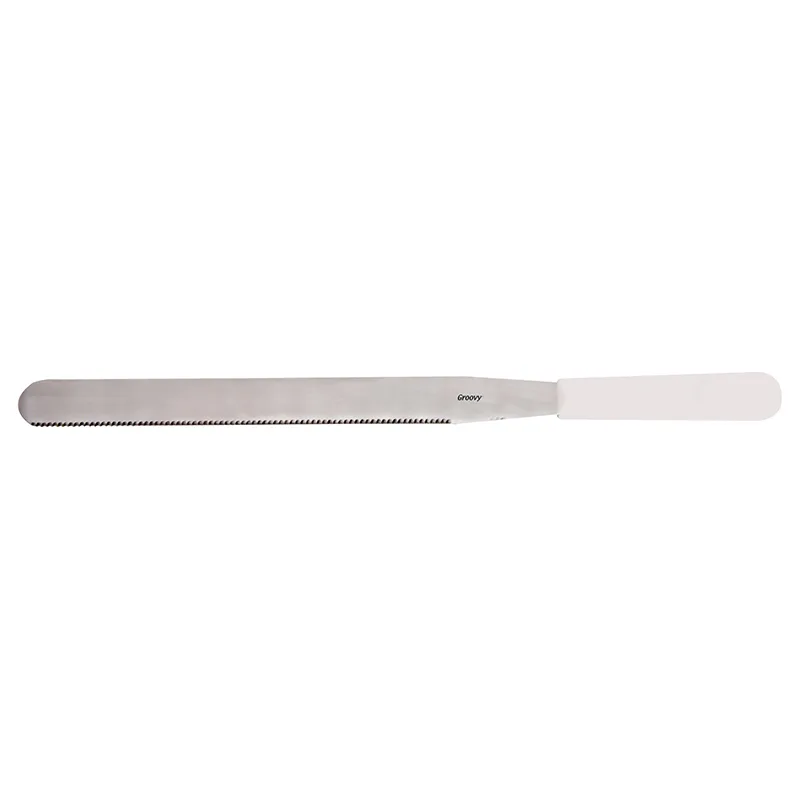 Biradlı BRD-210 Dişli Spatula, 30 cm, Beyaz