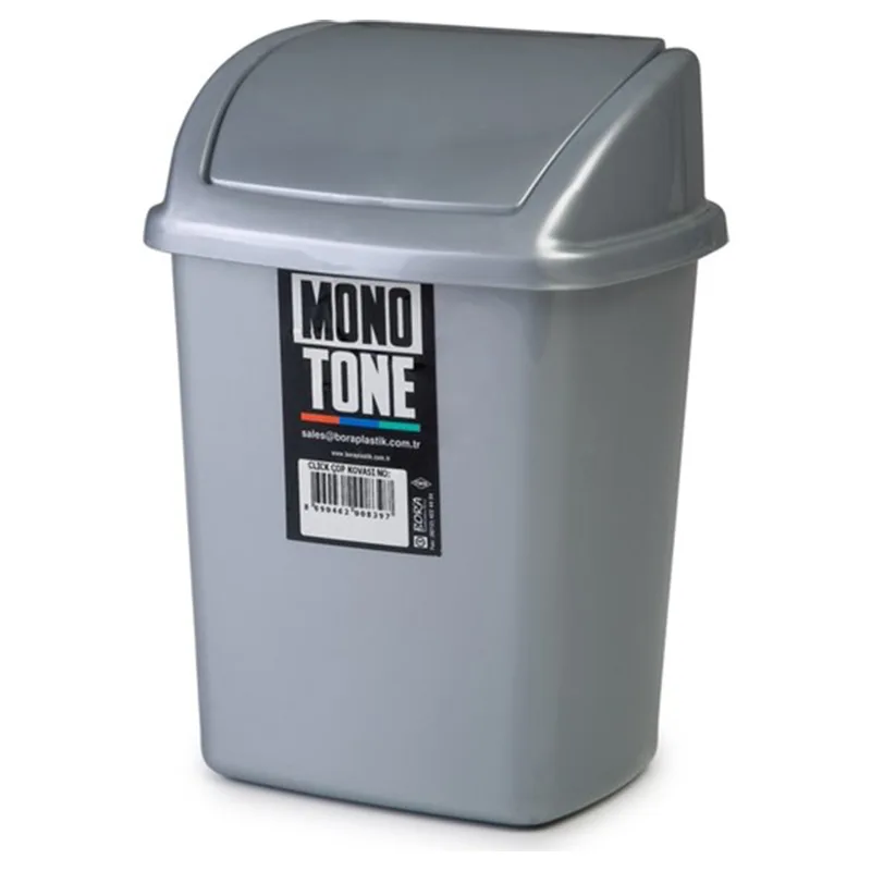Bora Plastik Click Çöp Kovası, No 2, 8 Lt, BO840