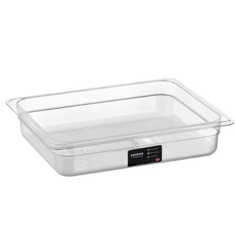 Corona Professional Polikarbon Gastronom Küvet, 1/2, 6,5 cm, BO152