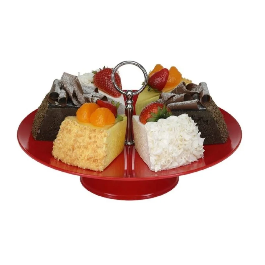 Corona Professional Gastronomi Teşhir Tepsisi, Ayaklı, Yuvarlak, Polikarbon, 30 cm, BO384