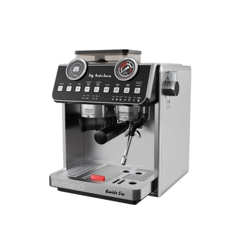 By Kitchen Barista Duo Ev tipi Öğütücülü Espresso Kahve Makinesi Çift Kazan