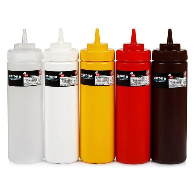Corona Professional Ketçap Mayonez Sosluk, Geniş Kapaklı, Beyaz, 700 ml, BO2116