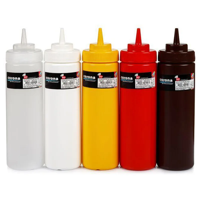 Corona Professional Ketçap Mayonez Sosluk, Geniş Kapaklı, Kırmızı, 700 ml, BO2118