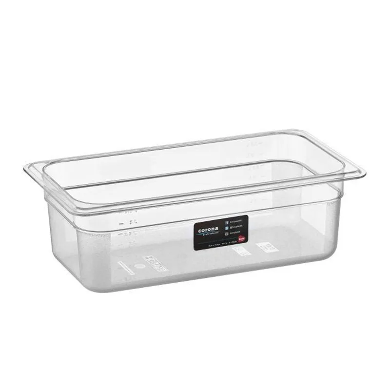 Corona Professional Polikarbon Gastronom Küvet 1/3, 10 cm, BO158