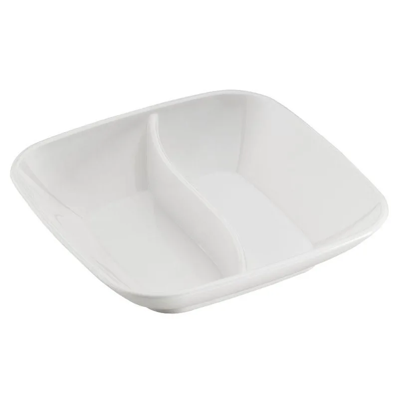 Corona Professional Polikarbon Sos Kabı, Kare, Bölmeli, BO726, Beyaz