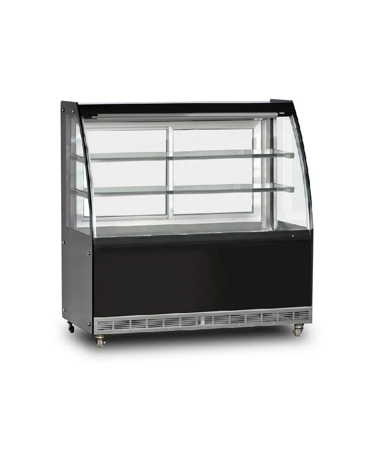 Dampak Isıtmalı Teşhir Dolabı, Bombe Camlı, 480 Lt, 130x70x130 cm