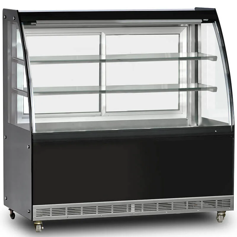 Dampak Isıtmalı Teşhir Dolabı, Bombe Camlı, 590 Lt, 160x70x130 cm