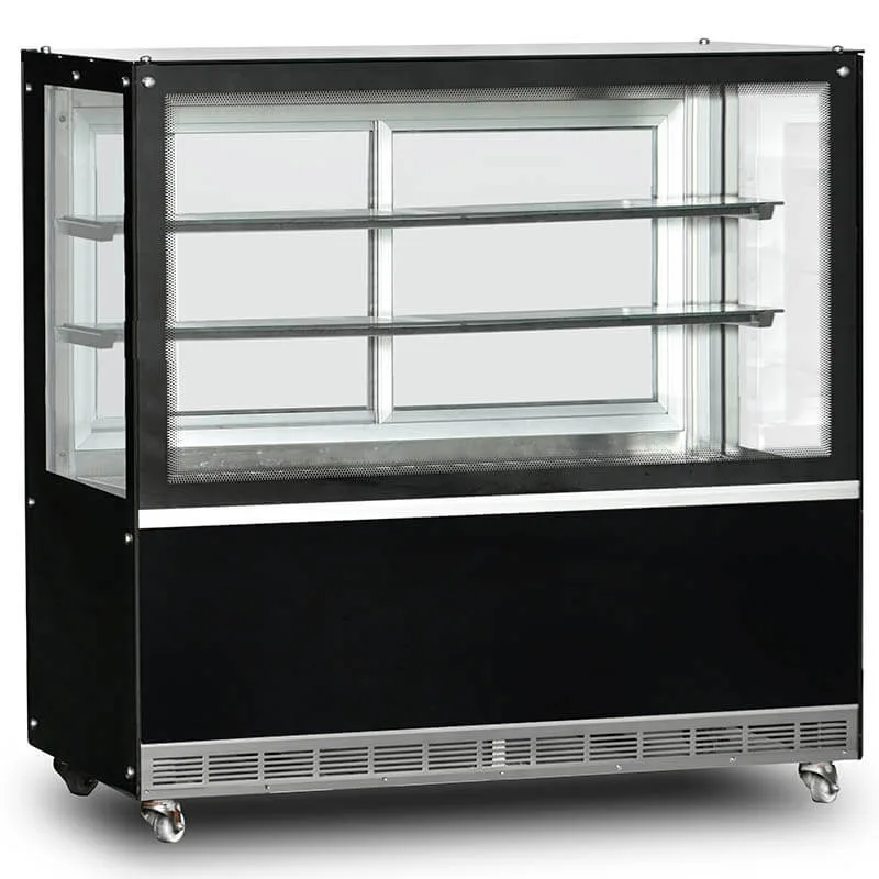 Dampak Soğutmalı Düz Camlı Pasta Teşhir Dolabı, 695 L, 160x70x130 cm