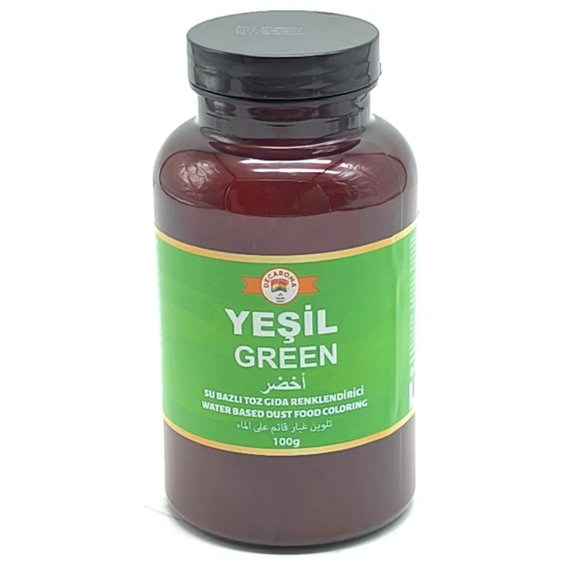 Decaroma Su Bazlı Gıda Boyası, Yeşil, 100 gr