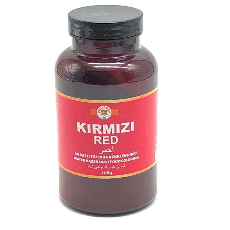 Decaroma Su Bazlı Toz Gıda Boyası 100 Gr Bayrak Kırmızı