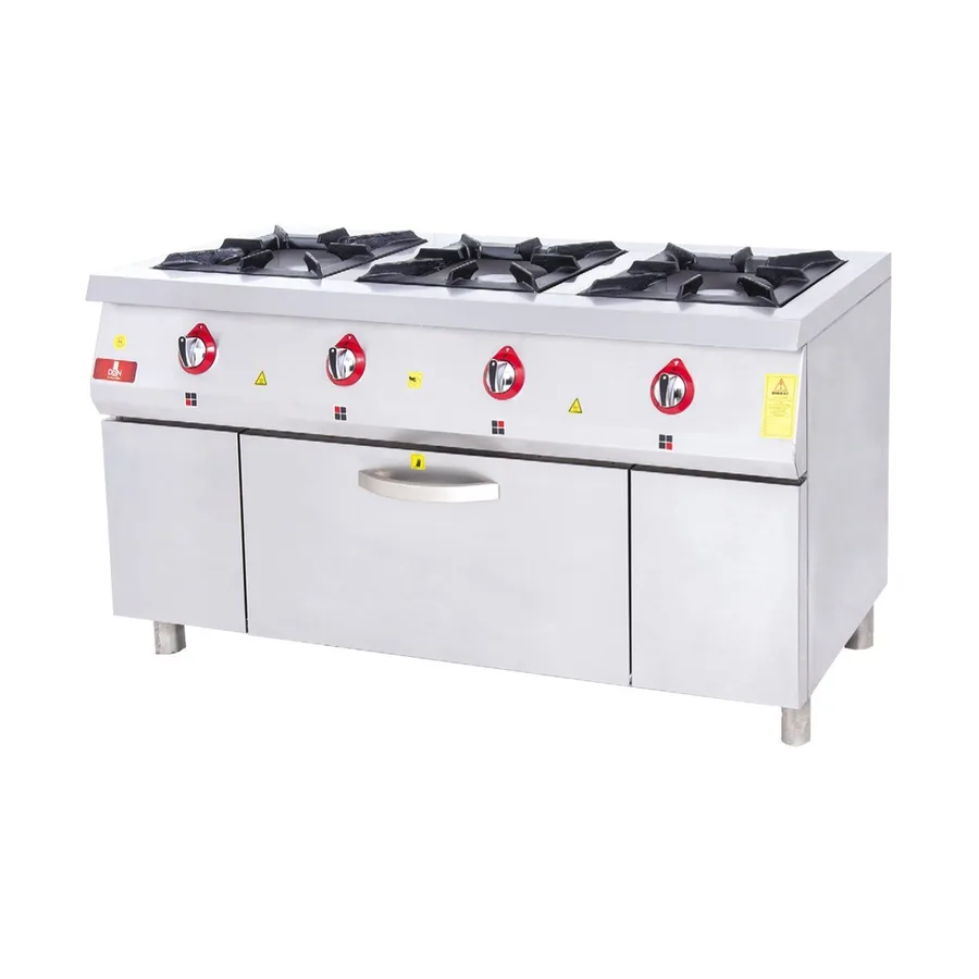 Drn 3'lü Kuzine Fırınlı Gazlı ve Lpg'li 150x64x85 Cm DRNKU-1560