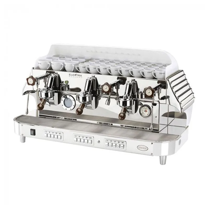 Elektra Barlume Tam Otomatik Espresso Kahve Makinesi, 3 Gruplu, Buz Beyazı