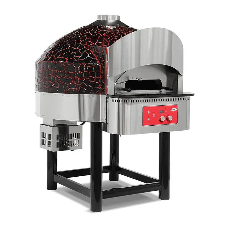 Empero Pizza Fırını, Taş Tabanlı Döner, Gazlı Ø 300 Mm 6 Pizza 75 Pizza/saat EMP.SPO.04