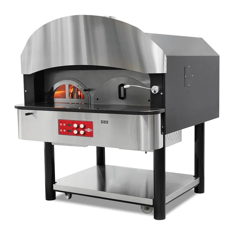 Empero Pizza Fırını, Taş Tabanlı Döner, Gazlı Ve Odunlu Ø 300 Mm 9 Pizza, 130 Pizza/saat EMP.SPO.05