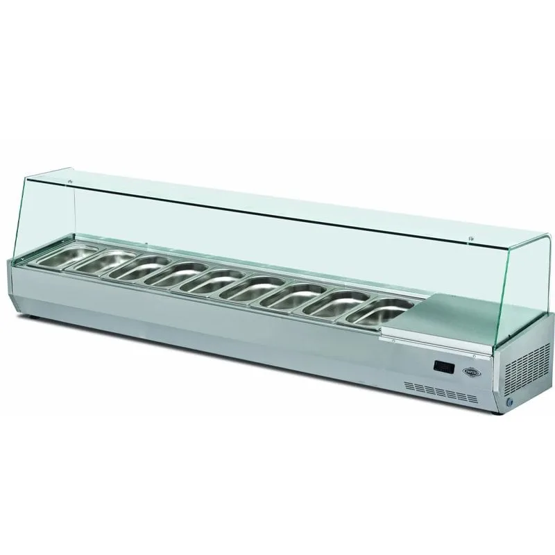 Empero Set Üstü Soğutmalı Saladbar, 9 Küvetli 200x35x50 Cm EMP.210