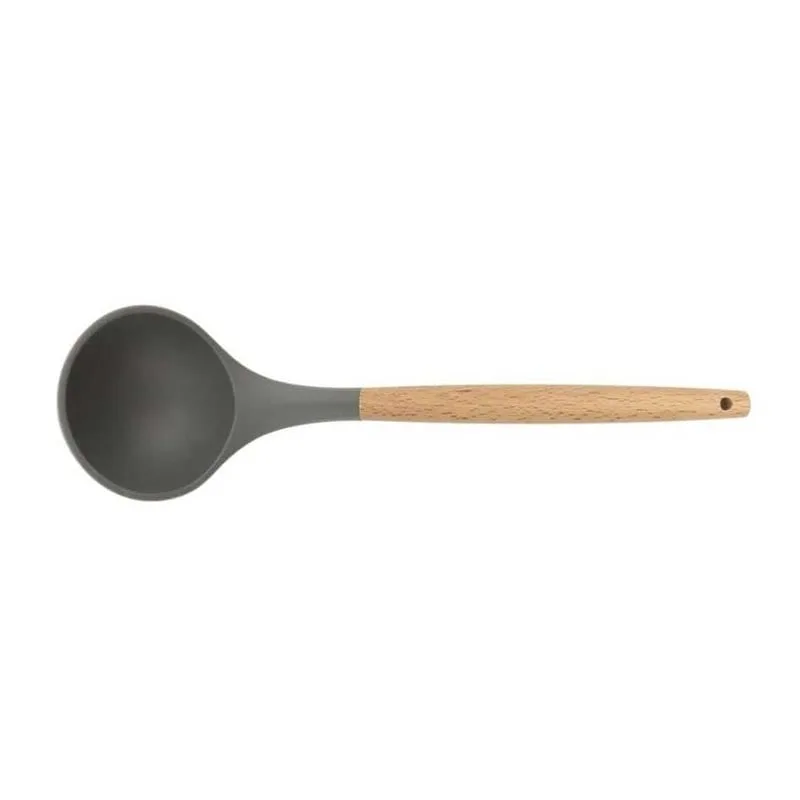 Epinox AHK-11 Ahşap Sap Silikon Kepçe, 31 cm