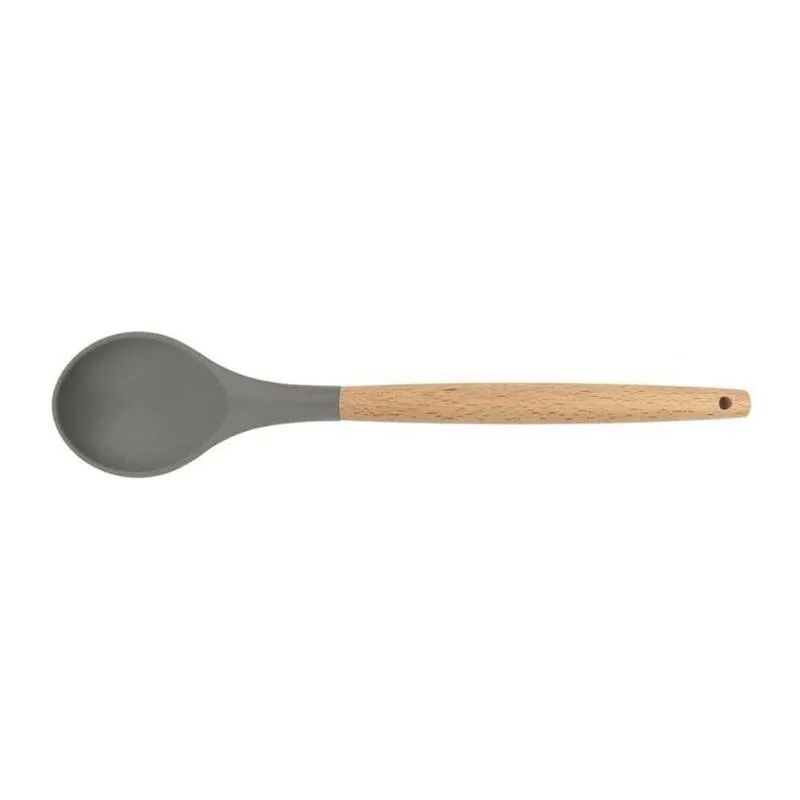 Epinox ASK-10 Ahşap Sap Silikon Kaşık, 31 cm