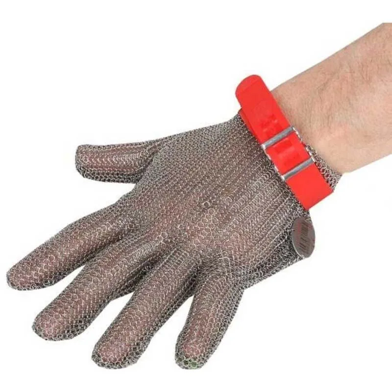 Epinox Çelik Eldiven Kırmızı (M) (EL-K2M)