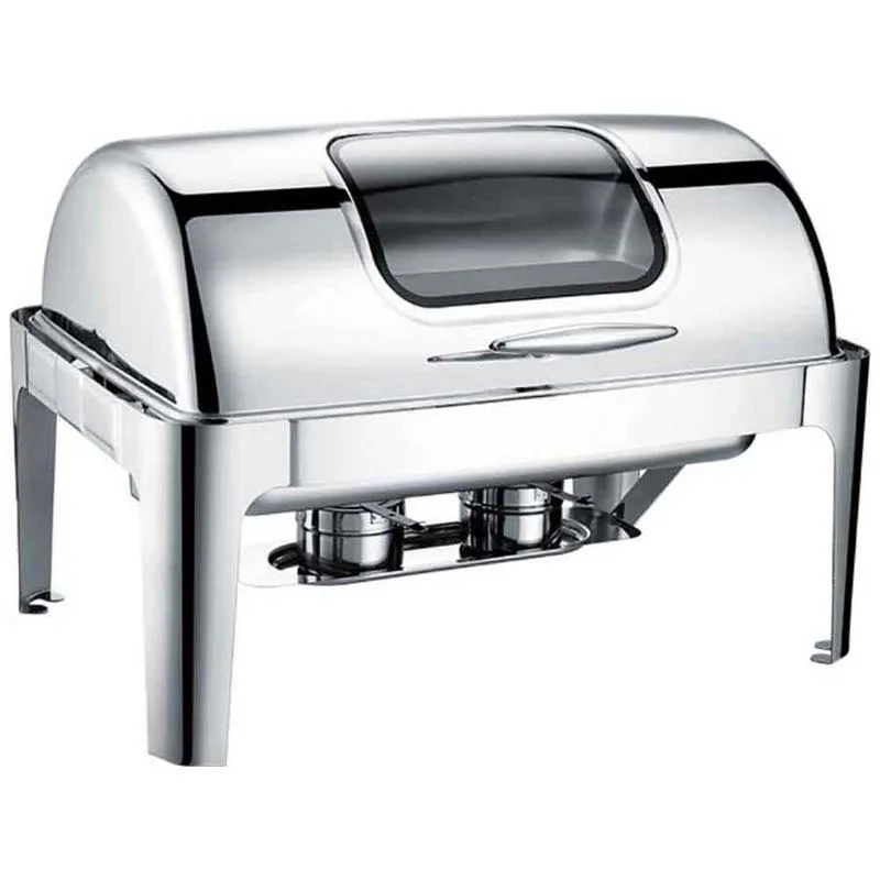 Epinox Chafing Dish Roll Top Camlı 9 L (CDR-9C)