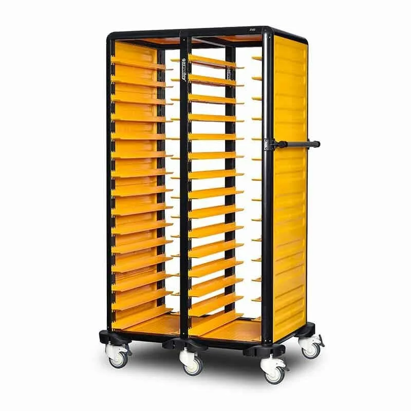 Gastrolley İkili Self Servis Arabası, 58 Raflı Etrafı Kapalı, G.SS.150.S.4