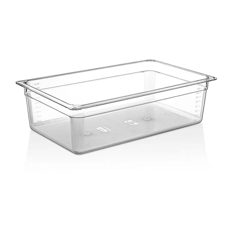 GastroPlast GN 1/1-150 mm Polikarbon Gastronorm Küvet, Şeffaf
