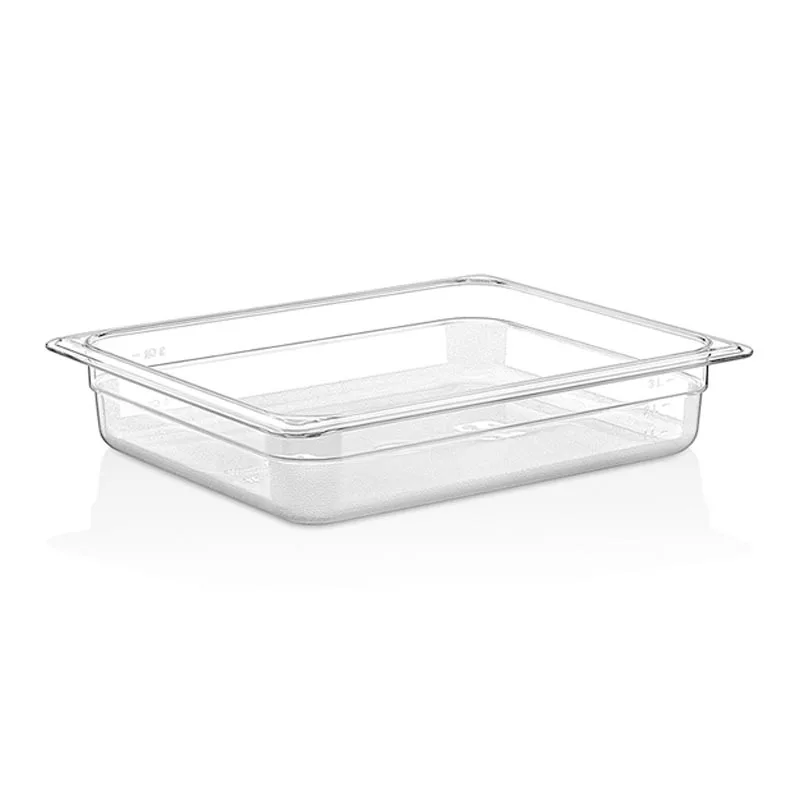 GastroPlast GN 1/2-65 mm Polikarbon Gastronorm Küvet, Siyah