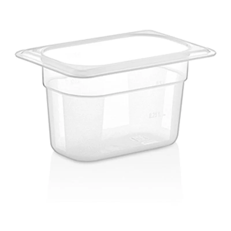 GastroPlast GN 1/9-100 mm Polikarbon Gastronorm Küvet, Siyah