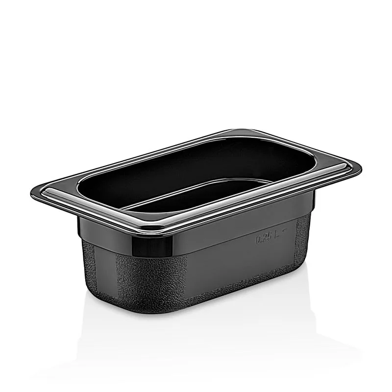 GastroPlast GN1/9-65 mm Polipropilen Gastronorm Küvet, Siyah