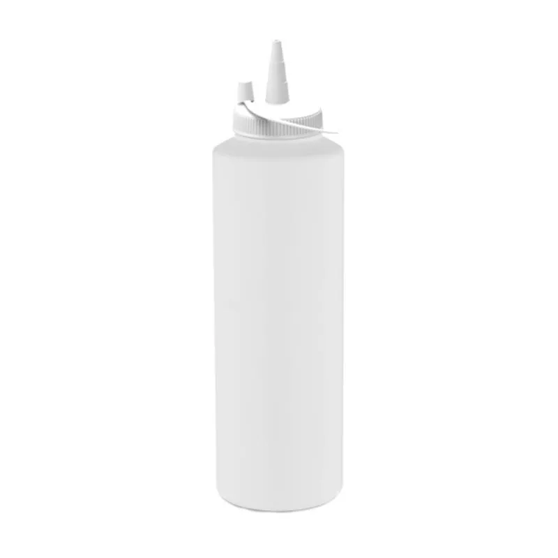 GastroPlast GPSC-1000 Kapaklı Fişek Sosluk, 1000 ml, Beyaz