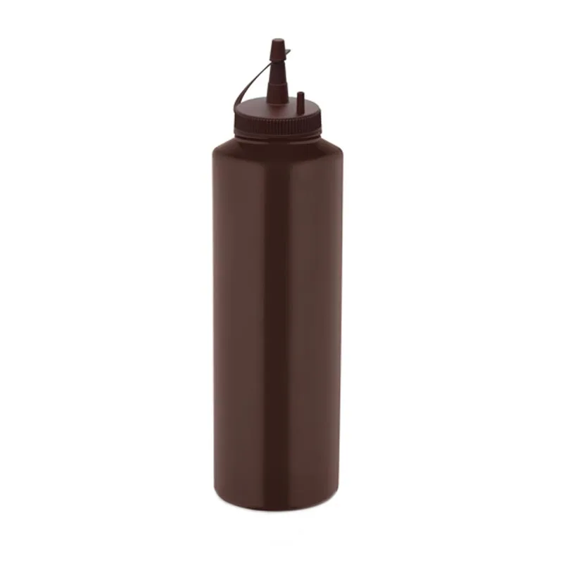 GastroPlast GPSC-1000 Kapaklı Fişek Sosluk, 1000 ml, Kahverengi