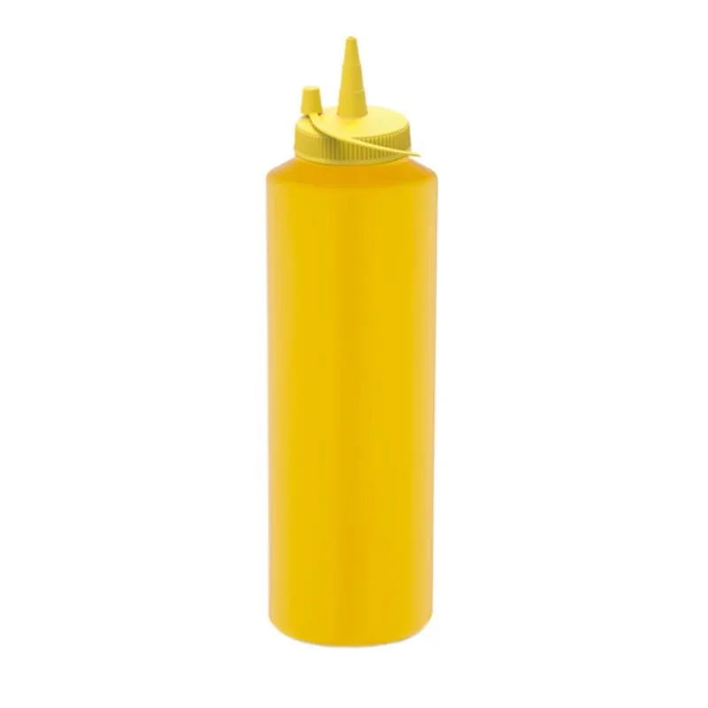 GastroPlast GPSC-1000 Kapaklı Fişek Sosluk, 1000 ml, Sarı