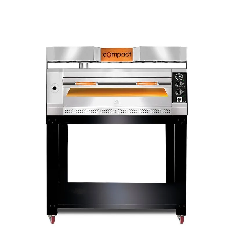 GMG Compact S Serisi Tek katlı Taş Tabanlı Pizza Fırını, Ø 30cm 4 Adet Tepsi Kapasiteli